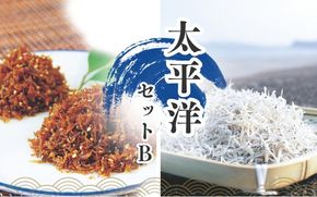 ちりめんのセット 太平洋セットB（上乾ちりめん250g+ちりめん佃煮200g）/ しらす シラス ちりめん 佃煮 上乾【ojs003A-2】