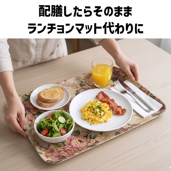 TATSU-CRAFT マグネットトレー SS 21.5cm ヴィクトリアン オールドローズ すべり止め付き ［Tk1038］ 303446_DA90792