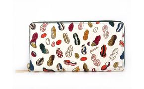 長財布 大容量 ぐるっとファスナーの長財布 ピーナッツ 文庫屋大関 通帳が入る 財布 レディース ラウンドファスナー レザー 本革 革 文庫革 レディース財布 お財布 通帳 通帳入れ 通帳ケース 日本製 東京 墨田区