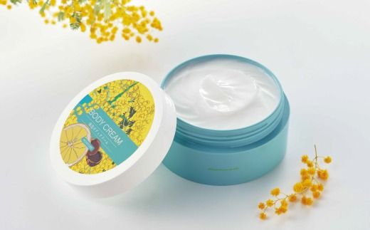 【 ミアミモザ 】ミアミモザ ボディクリーム 150g 1個 天然香料 が ふんわり 広がる なめらか ギフト プレゼント 贈答 贈り物 美容 コスメ スキンケア クリーム 体用 潤い 天然香料 天然アロマ 天然精油 アロエベラ 高知県 高知 四万十市 四万十 しまんと 25-69