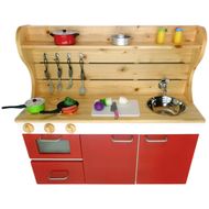 N6001_ままごとキッチンｗ870 赤