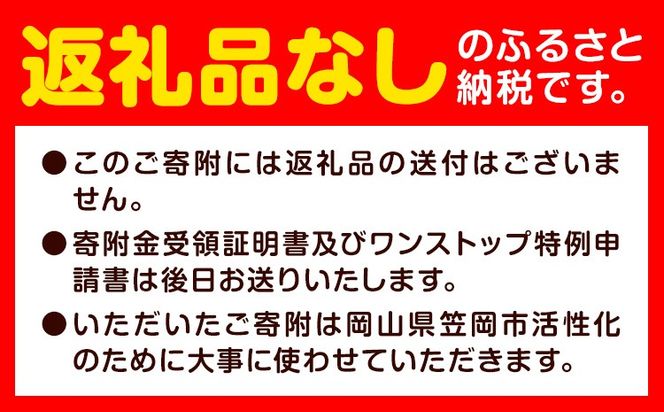 岡山県 笠岡市 応援寄附 1口 30000円【返礼品なし】---gift-none3---