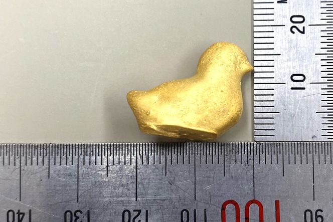 BJ253 K24 純金 ひよこ(島原地鶏) 24g 記念オブジェ [ 金 24金 24K ゴールド gold 貴金属 インゴット 記念品 チャーム 投資 資産 長崎県 島原市 ]