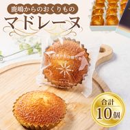 鹿嶋からのおくりもの マドレーヌ10個【鹿嶋市 焼菓子 スイーツ デザート 洋菓子 ギフト オリジナル ボックス 茨城県産 おいしい】（KD-17）
