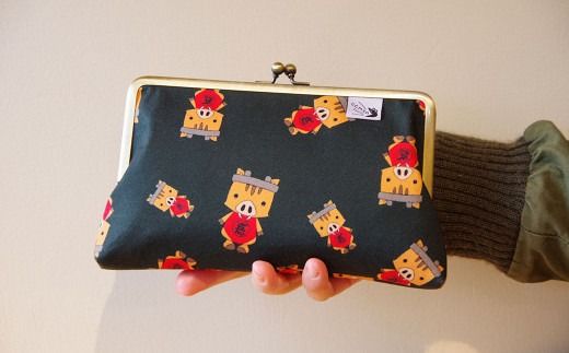 がま口 ポーチ ファッション 雑貨 シンプル 化粧ポーチ 財布 小物入れ