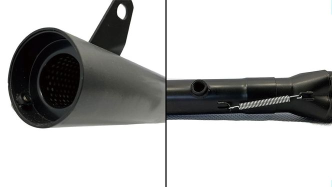 Z900RS ショート管マフラー （ブラック） バイク パーツ 部品 マフラー カスタム [EU23-NT]