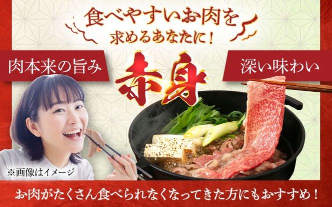 【全3回定期便】【月限定40個】 希少 糸島牛 赤身 スライス（モモ・ウデ） 500g 糸島市 / トラヤミートセンター [AJD010] しゃぶしゃぶ すき焼き 赤身 もも スライス 牛肉 糸島和牛