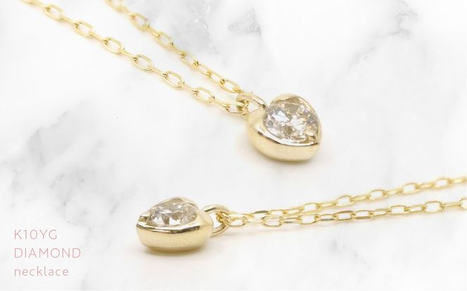 K10 イエローゴールド ダイヤ0.10ct ネックレス 管理番号 K10 イエローゴールド ダイヤ0.10ct ネックレス 管理番号