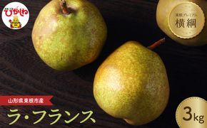 【2026年産】洋なし「【横綱】ラ・フランス」 3kg よってけポポラ提供 hi003-169