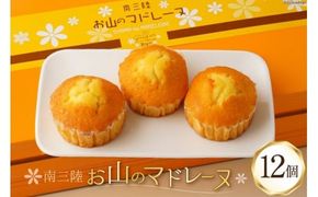 【TVで紹介！】 菓子 お山のマドレーヌ 12個入り [オーイング・K 宮城県 南三陸町 m304amh790005] お菓子 マドレーヌ 洋菓子 焼き菓子 おかし おやつ スイーツ デザート 焼菓子 手土産 個包装