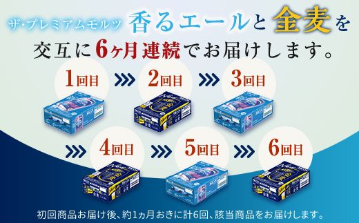 FK7-0472_【香るエール・金麦交互6回定期便】ザ・プレミアム・モルツ香るエール/金麦 各350ml×24本 熊本県 嘉島町 ビール