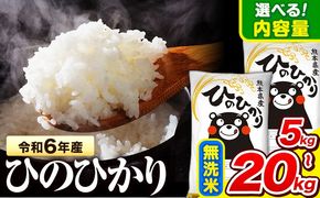 令和6年産   無洗米 ひのひかり 5kg 10kg 15kg 20kg 《2月上旬-2月末頃出荷予定》 熊本県産 無洗米 精米 氷川町 ひの 送料無料 ヒノヒカリ コメ 便利 ブランド米 お米 おこめ 熊本 SDGs---hkw_hn6_ac2_25_13500_5kg_m---