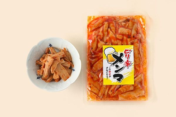 永成食品 ピリ辛メンマ 180g×1袋 クセになる辛さ ビールにピッタリ！ お酒のつまみ お弁当にも メンマ めんま