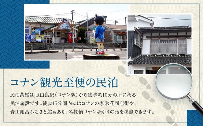 582.【１日１組限定】民泊　萬屋（よろずや）ペア宿泊券『素泊り（食事なし）』 313726_BH002