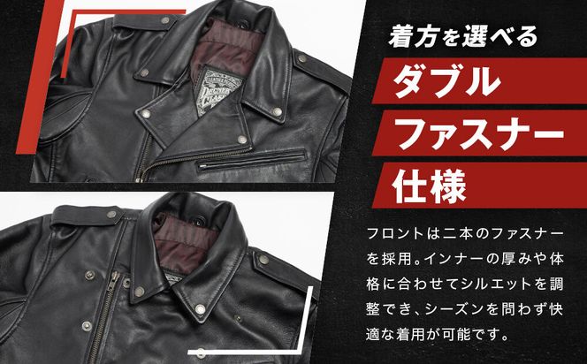 【デグナー】レザージャケット[24WJ-4] Sサイズ｜京都 バイクギア 人気ブランド ジャケット バイク［ レザージャケット 革ジャン ジャケット 革 レザー 羊革 ツーリング シック ライダー バイカー おしゃれ かっこいい 人気 おすすめ 送料無料 ふるさと納税 ］ 261009_A-JR190VC01