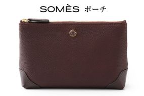 SOMES RE-35 ポーチ (ブラウン) [ソメスサドル 北海道 砂川市 12260855] ポーチ 小物入れ メンズ レディース 小さめ 本革 革 レザー 革製品 小物 ブラウン