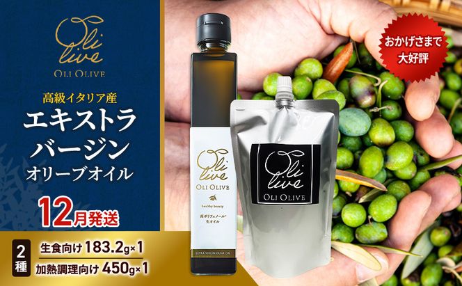高級イタリア産 エキストラ・ヴァージンオリーブオイル 2種2点　2026年12月中旬から発送 調味料 油 オリーブ油 食用油 静岡県 袋井市