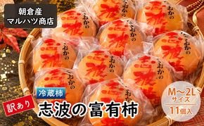 訳あり 柿 冷蔵柿 志波の富有柿 M～2Lサイズ×11個入 マルハツ商店 配送不可：離島 果物類 かき 
