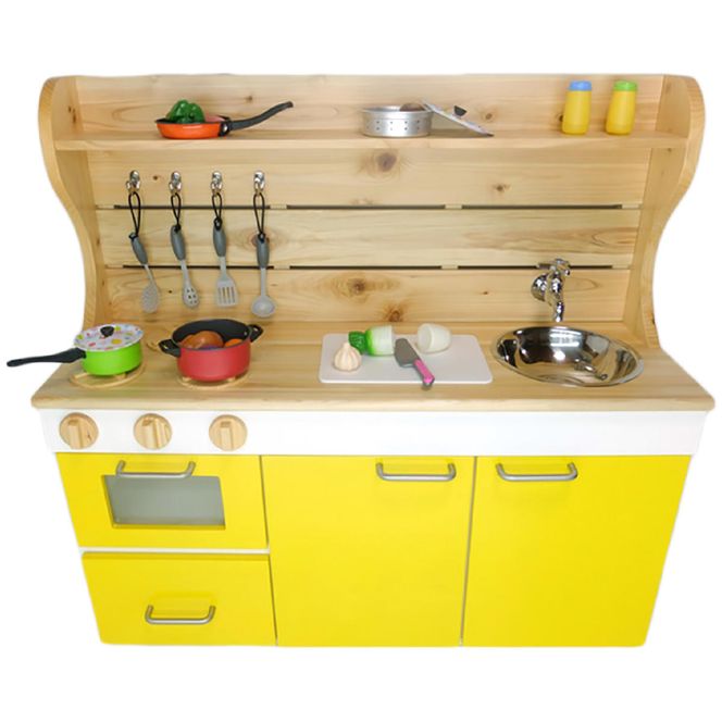 N6002_ままごとキッチンｗ870 黄