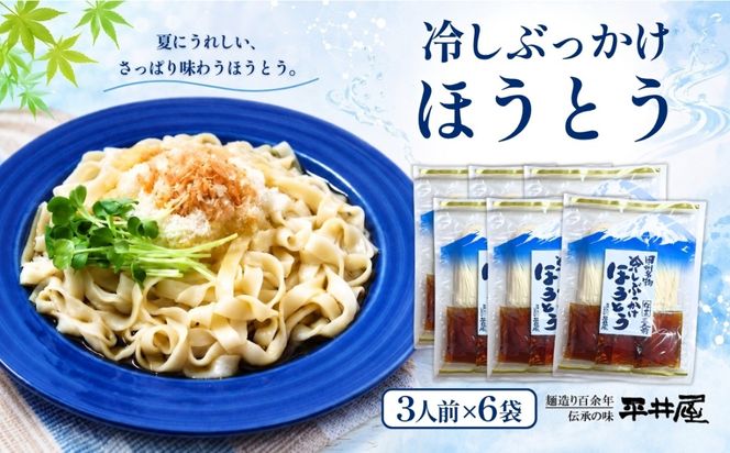 DX019　冷しぶっかけほうとう3人用平袋×6パック