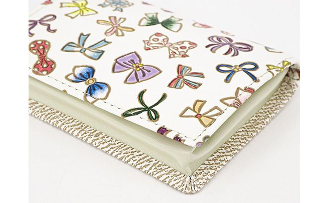 【文庫屋大関】箱まち小銭入れ　プチリボン【皮革工芸品】 ファッション小物 財布 民芸品 