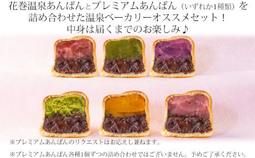 【定期便年4回発送】花巻温泉あんぱん＆プレミアムあんぱんセット（頒布会） 【1114】