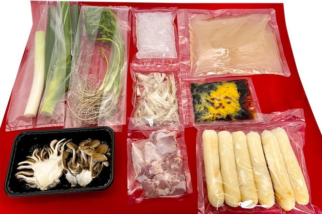 元氣屋のきりたんぽ鍋セット（きりたんぽ×6本入）野菜、スープ、比内地鶏のセット|genk-100601