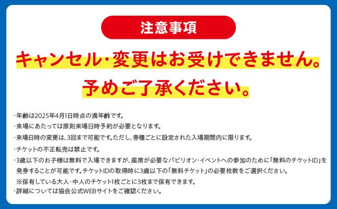099V060 【1日券】2025年日本国際博覧会 大阪・関西万博 入場