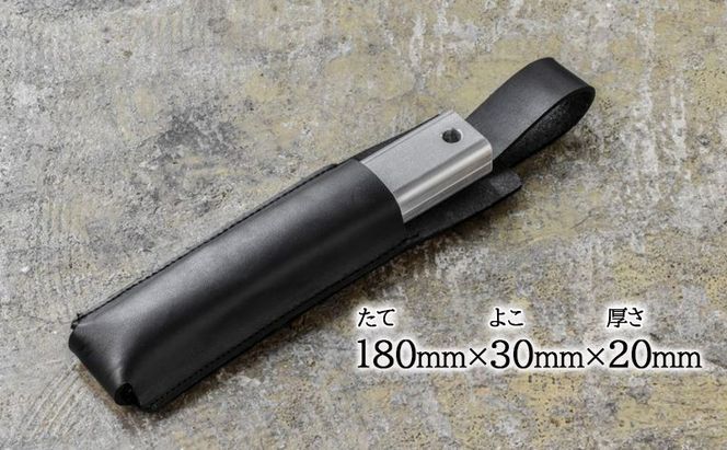 鉄板ハンドル＆レザーケース[ アウトドア キャンプ バーベキュー BBQ ] 雑貨 アウトドア用品 キャンプ用品 調理器具 ソロキャン 調理用グッズ 鉄板用ハンドル 専用レザーケース付き 