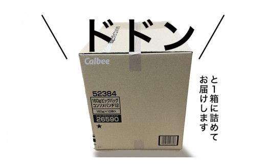 カルビー ポテトチップス BIGBAG 160g コンソメパンチ 1ケース ( 12袋 ) ポテチ お菓子 おかし 大量 スナック おつまみ ジャガイモ じゃがいも まとめ買い 数量限定