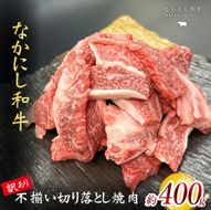 宮崎県西ノ原牧場・なかにし和牛訳あり不揃い切り落とし焼肉 400g（国産 牛肉 肉 宮崎牛 黒毛和牛 お肉 切り落とし なかにし和牛 焼肉 人気 訳あり 不揃い ）