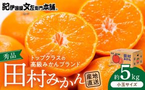 V7452_【2026年先行予約】田村みかん／5kg秀品【小玉サイズ】