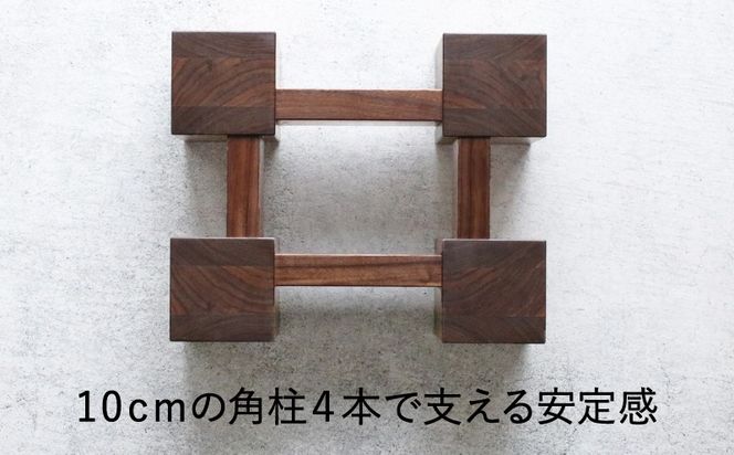 木製スピーカースタンド一対　ウォールナット 木製スピーカースタンド一対 ウォールナット