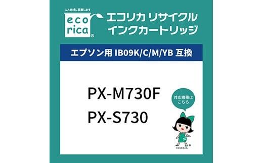 エコリカ【エプソン用】IB09CL4B互換リサイクルインク（ECI-EIB09B-4P）　エプソン リサイクル インク 互換インク カートリッジ インクカートリッジ カラー オフィス用品 プリンター インク 山梨県 富士川町