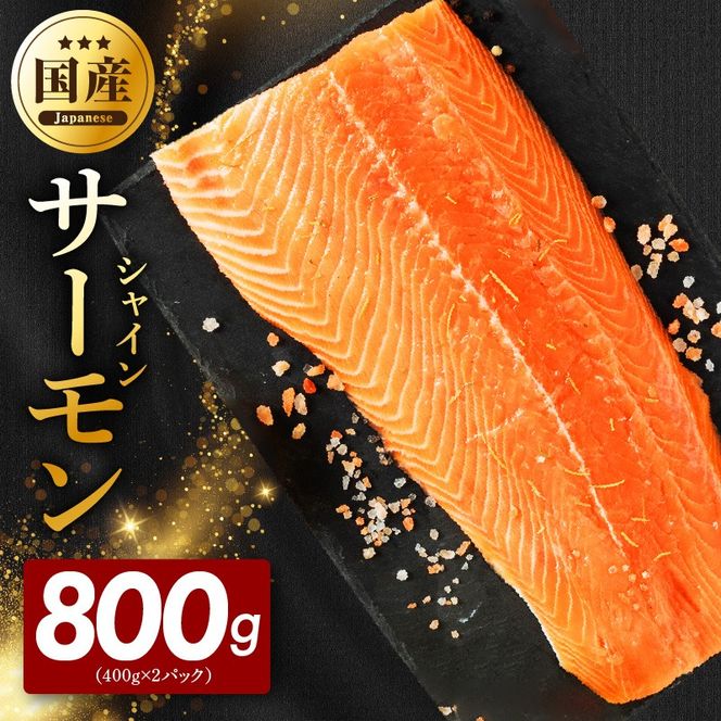 G5603 シャインサーモン 800g（400g×2P）【国産 小分け さーもん 鮭