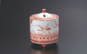 九谷焼 2.8号香炉・端鳥文