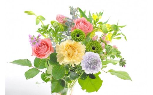 【12回定期便】”松竹梅の松セット”届いたら、いつもの花瓶に入れるだけ！ 簡単管理 の おしゃれ ブーケ ♪初回 花瓶 付き、毎回延命剤付き！！ 生花 花 花束