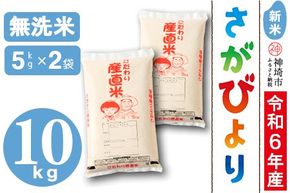 【令和6年産 新米】さがびより 無洗米 5kg×2【米 お米 コメ 無洗米 おいしい ランキング 人気 国産 ブランド お得 地元農家】(H061318)