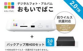 BUFFALO おもいでばこ バックアップ セット 2TB 外付けHDD データ保存 家電