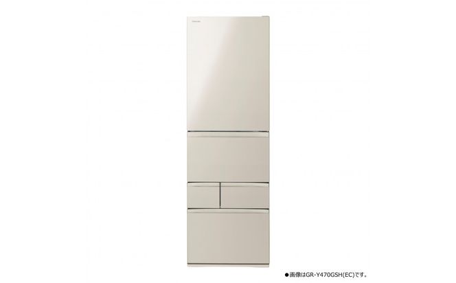 東芝　冷蔵庫【標準設置費込み】　465L　5ドア　左開き　冷凍冷蔵庫　GR-Y470GSHL(EC) 141305_KV73