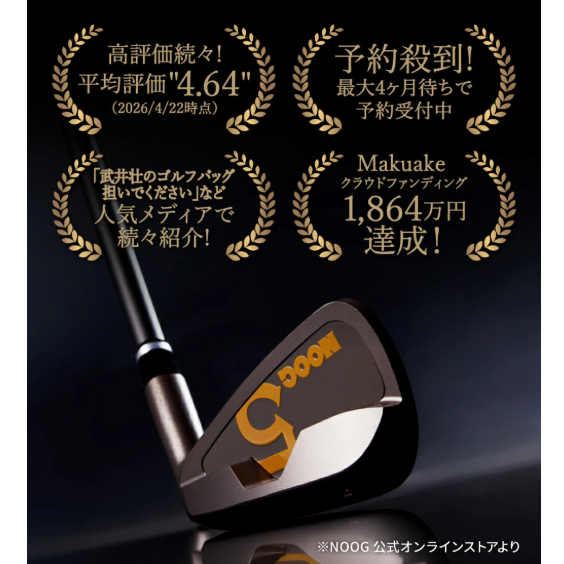 850BA01N.NOOGワンレングスアイアン（選べる番手4種類）カーボンシャフト