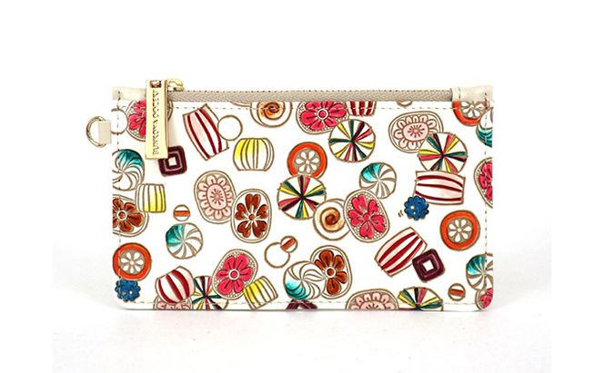 【文庫屋大関】すっきりカードケース　飴【皮革工芸品】 ファッション小物 雑貨 フラグメントケース 小銭入れ付き 収納 スマート 日本製 キャンディー 