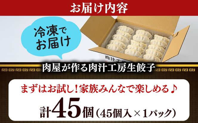 冷凍 生餃子 肉屋の餃子（45個入り） 1パック