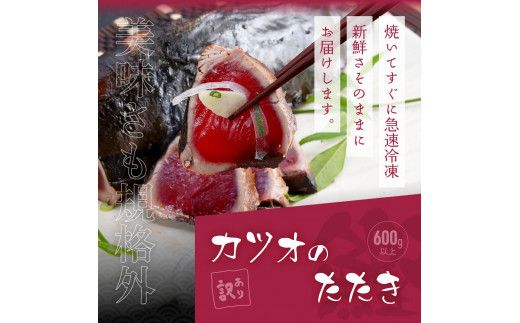 【CF-R7hbk】KYF117　海鮮「真鯛の漬け丼の素」1食80g×5P＋「訳ありカツオのたたき」600g以上《迷子の真鯛を食べて応援 養殖生産業者応援プロジェクト》 応援 惣菜 そうざい 冷凍 保存食 小分け パック 高知 海鮮丼 一人暮らし〈高知市共通返礼品〉