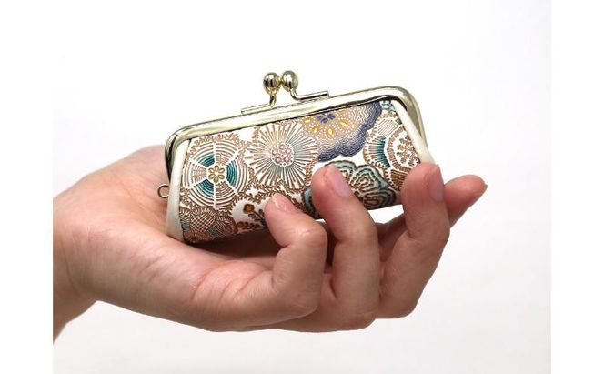 【文庫屋大関】印鑑ケース 春らんまん〈瑠璃〉【皮革工芸品】 革製品 工芸品 民芸品 牛革 小物入れ お祝い ギフト プレゼント 墨田区 東京都