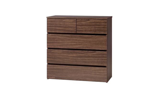 組立簡単ウッドチェスト KKWCー790 ウォールナット チェスト 4段 タンス 箪笥 収納 アイリスオーヤマ ローチェスト 衣装ケース 組み立て簡単 工具不要 引き出し 開閉スムーズ 北欧 おしゃれ シンプル 衣類 服 収納ケース 衣類収納ケース