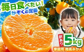 【2026年12月中旬～発送】【訳あり】家庭用 南高みかん 5kg / みかん ミカン 蜜柑 果物 フルーツ / 南島原市 / 南高果樹農業協同組合[SGI001]