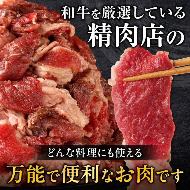 長谷川精肉店 訳あり 北海道産 黒毛和牛 牛すじ 切り落とし 750g×2袋 計1.5kg 和牛 北海道 滝川市 【配達不可：離島】