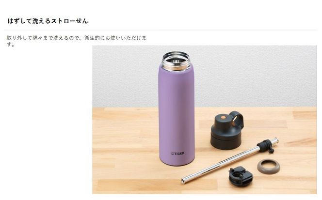 タイガー魔法瓶 真空断熱ボトル MCS-A50N GT ビジリアン   0.5L ステンレス製ストロー マグボトル  ステンレスボトル 真空断熱ボトル 保冷 在宅 タンブラー利用可 【 大阪府門真市 家電 電化製品 キッチン家電 生活家電 新生活 新生活応援 】 272230_AZ090VC01