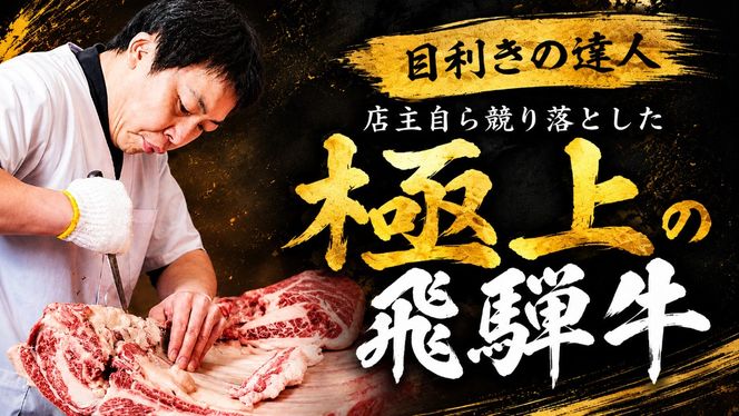 店主こだわり雌牛 飛騨牛A5等級　ロースステーキ　計約600g [No.068]